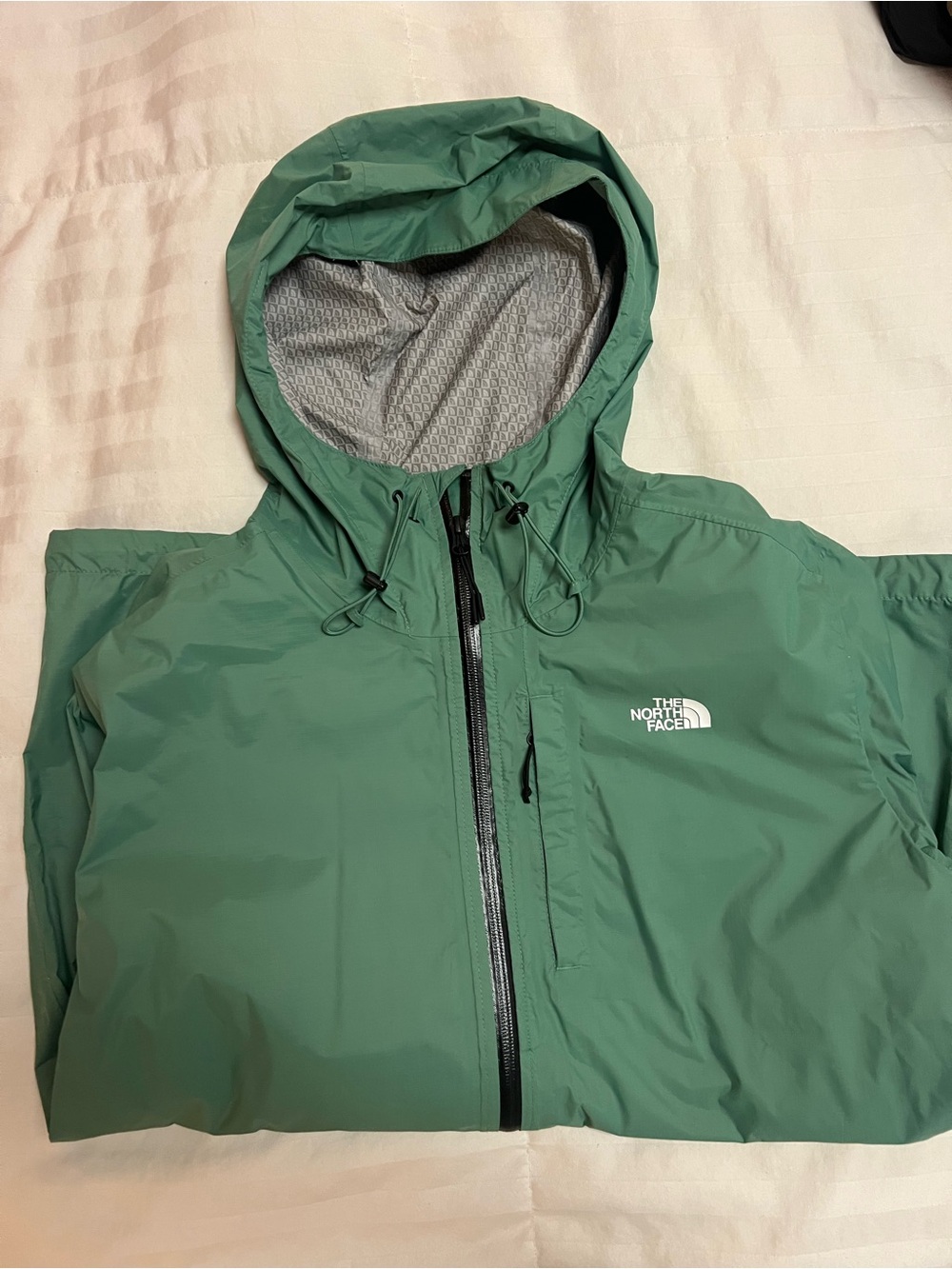 The North Face Men's Deep Grass Green Alta Vista Waterproof Full Zip Jacket XL